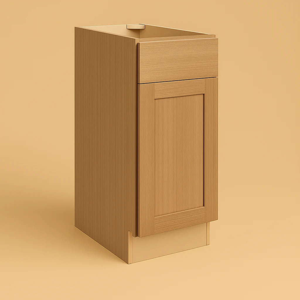 Hampton Bay Avondale Shaker Base Kitchen Cabinet in White Oak - Image 5