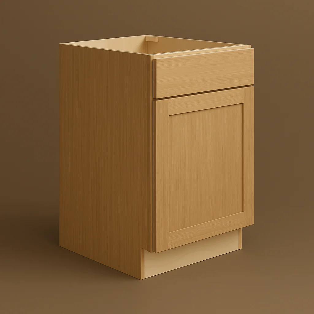 Hampton Bay Avondale Shaker Base Kitchen Cabinet in White Oak - Image 5