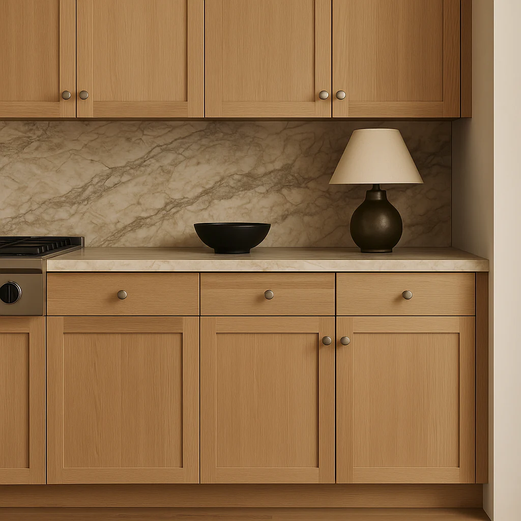 Hampton Bay Avondale Shaker Base Kitchen Cabinet in White Oak - Image 6