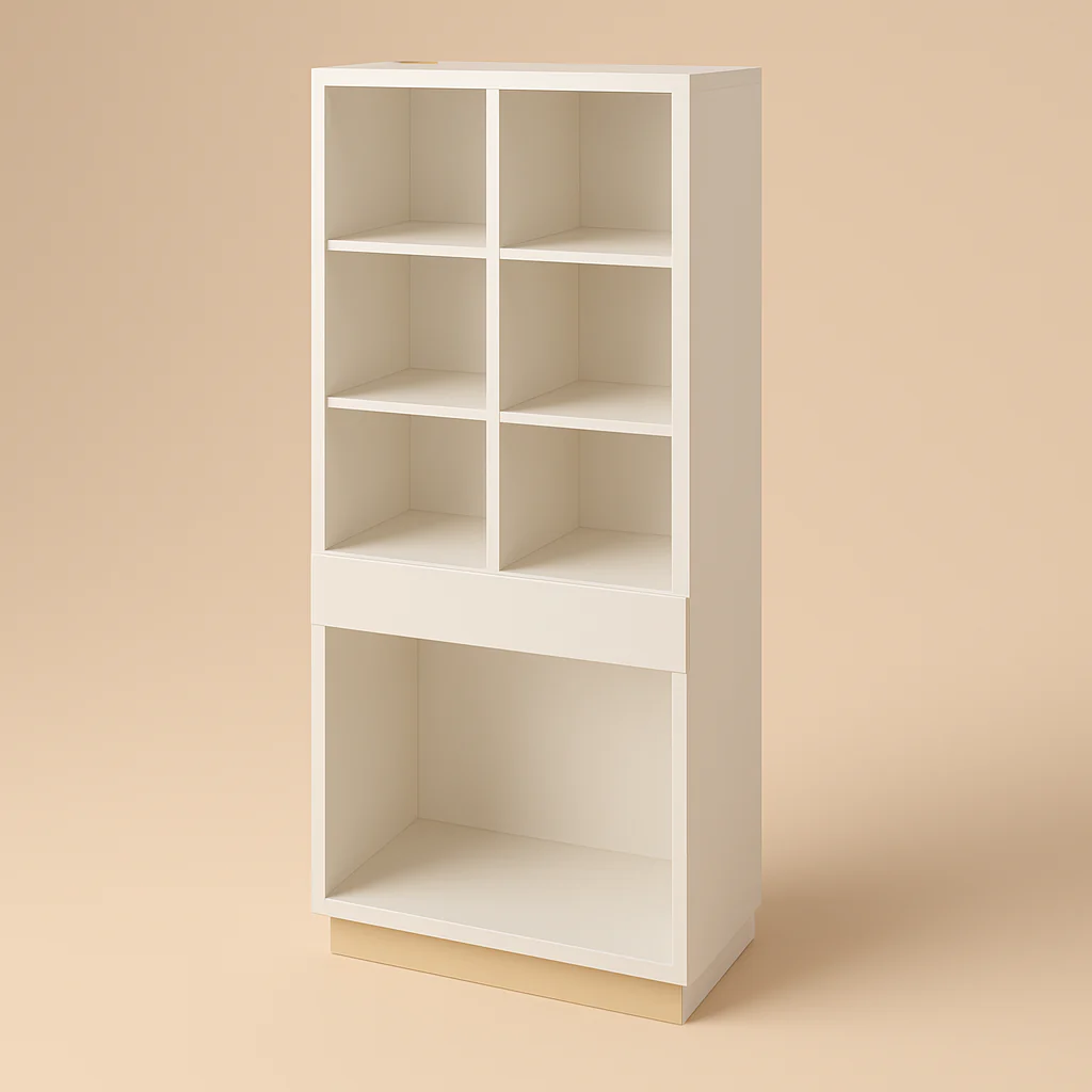 Hampton Bay Avondale Shaker Open Pantry Kitchen Cabinet in Antique White