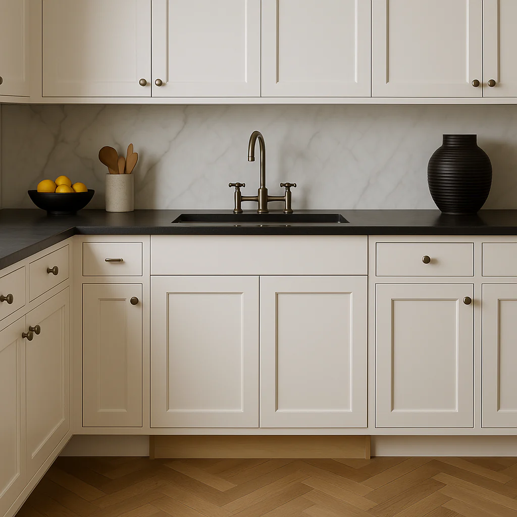 Hampton Bay Avondale Shaker Sink Base Cabinet, Alpine White, 33x24x34.5 inches - Image 2
