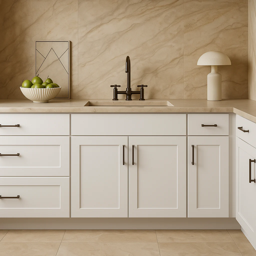 Hampton Bay Avondale Shaker Sink Base Cabinet, Alpine White, 33x24x34.5 inches - Image 3