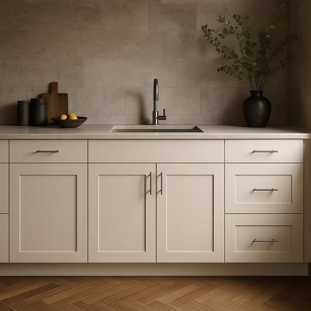 Hampton Bay Avondale Shaker Sink Base Kitchen Cabinet, Antique White - Image 3