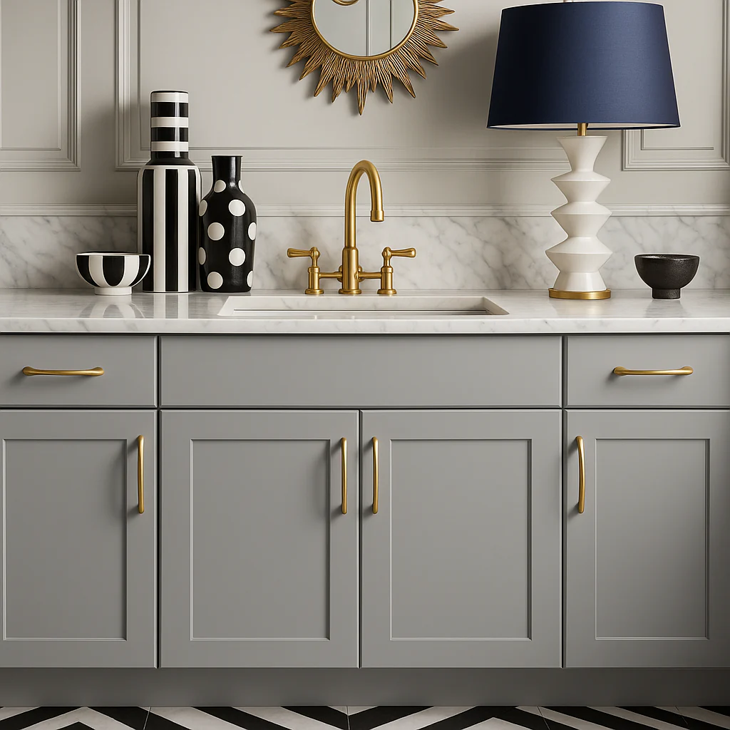 Hampton Bay Avondale Shaker Sink Base Kitchen Cabinet, Dove Gray, 30 in. - Image 3
