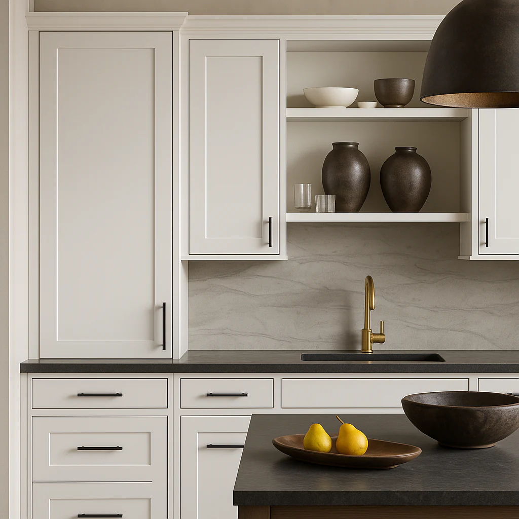 Hampton Bay Avondale Shaker Wall Kitchen Cabinet, 12 in. W x 12 in. D x 36 in. H, Alpine White - Image 2