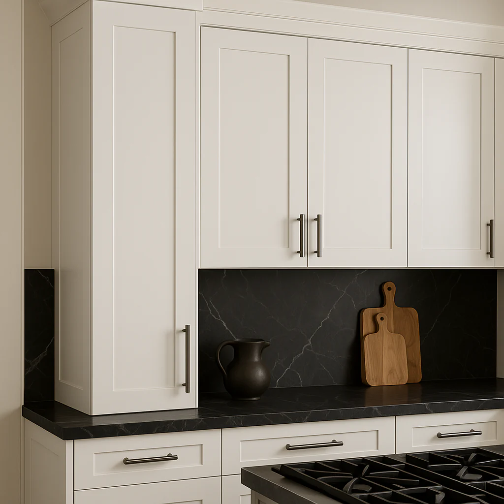 Hampton Bay Avondale Shaker Wall Kitchen Cabinet, 12 in. W x 12 in. D x 42 in. H, Alpine White - Image 2