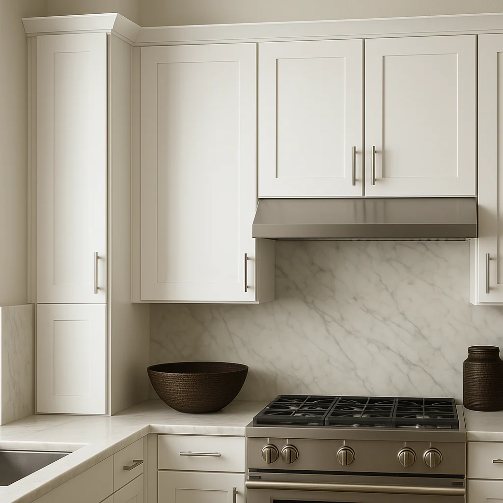 Hampton Bay Avondale Shaker Wall Kitchen Cabinet, 12 in. W x 12 in. D x 42 in. H, Alpine White - Image 3