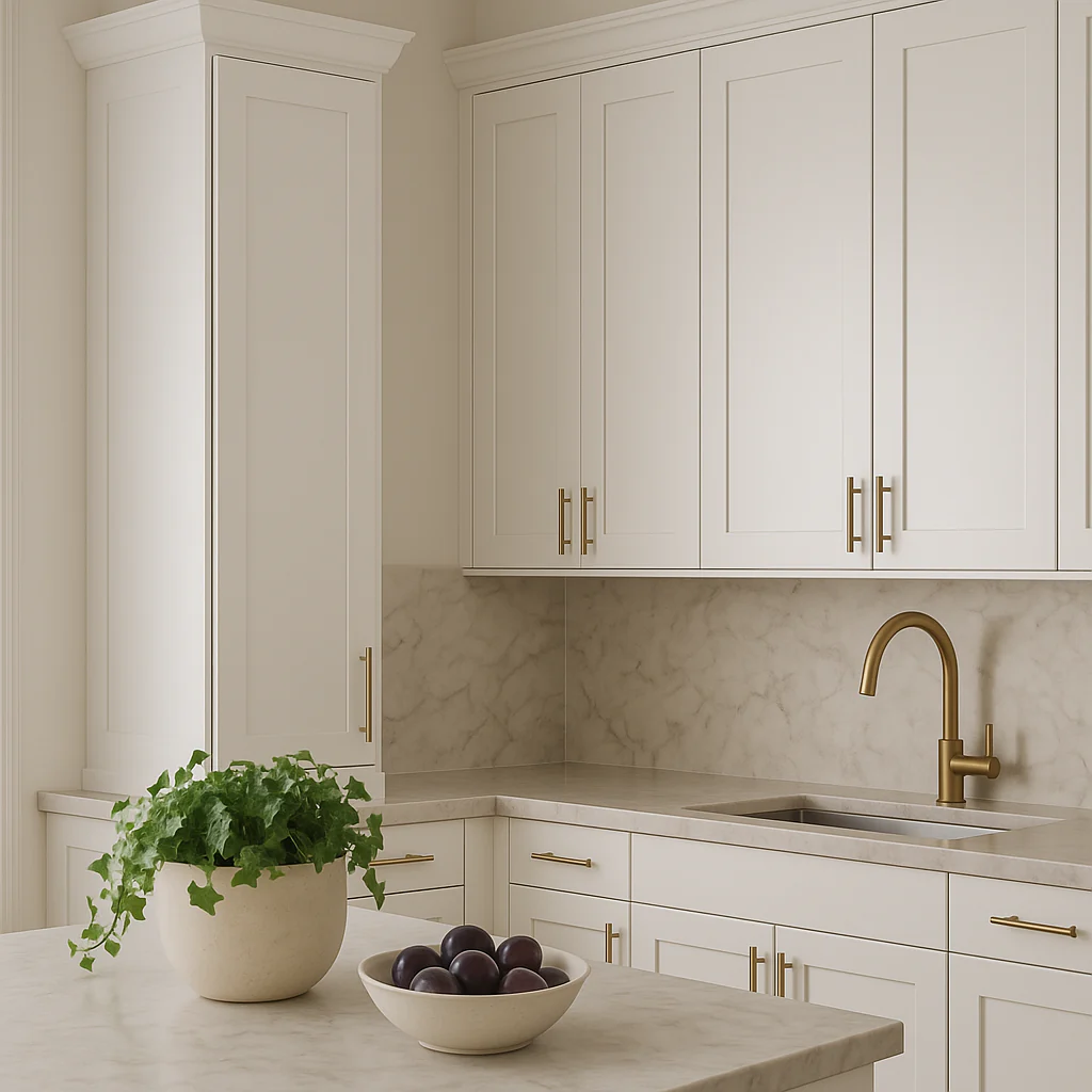 Hampton Bay Avondale Shaker Wall Kitchen Cabinet, 12 in. W x 12 in. D x 42 in. H, Alpine White - Image 4