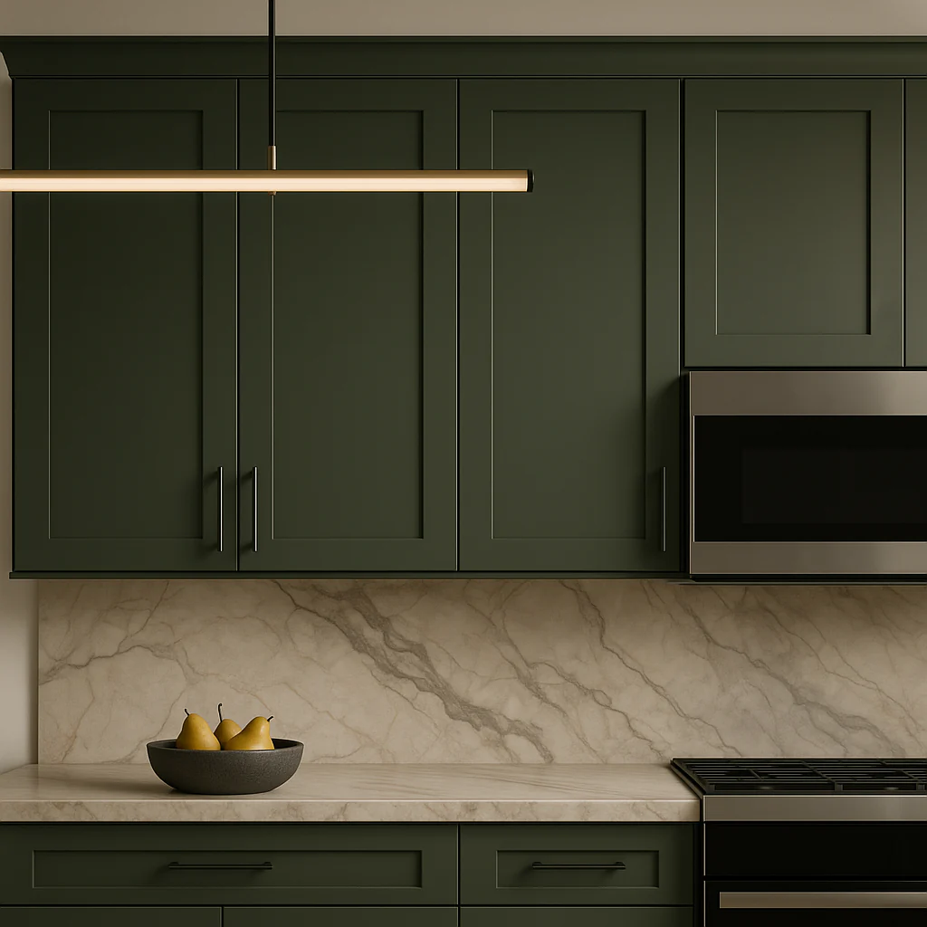 Hampton Bay Avondale Shaker Wall Kitchen Cabinet, 15 in. W x 12 in. D x 30 in. H, Fern Green - Image 2