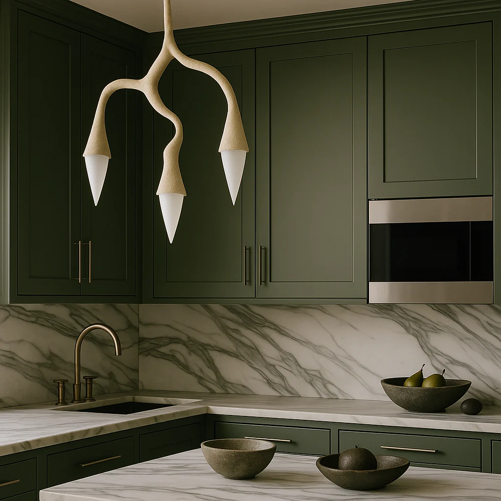 Hampton Bay Avondale Shaker Wall Kitchen Cabinet, 15 in. W x 12 in. D x 30 in. H, Fern Green - Image 3
