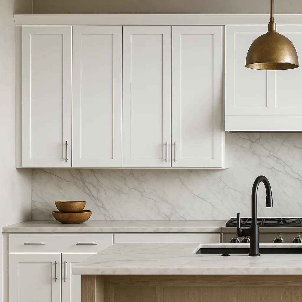 Hampton Bay Avondale Shaker Wall Kitchen Cabinet, 15 in. W x 12 in. D x 42 in. H, Alpine White - Image 2