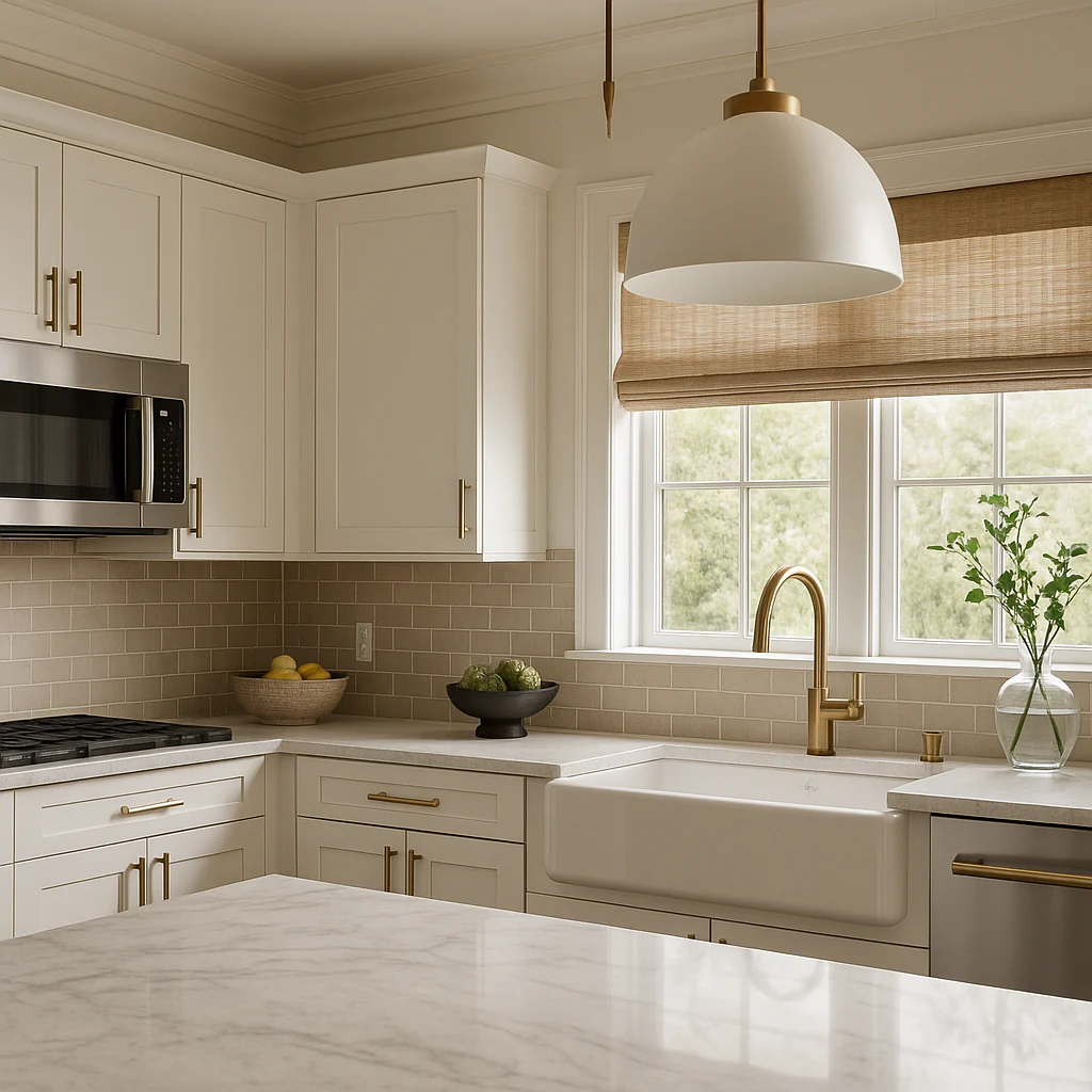 Hampton Bay Avondale Shaker Wall Kitchen Cabinet, 18 in. W x 12 in. D x 42 in. H, Alpine White - Image 3