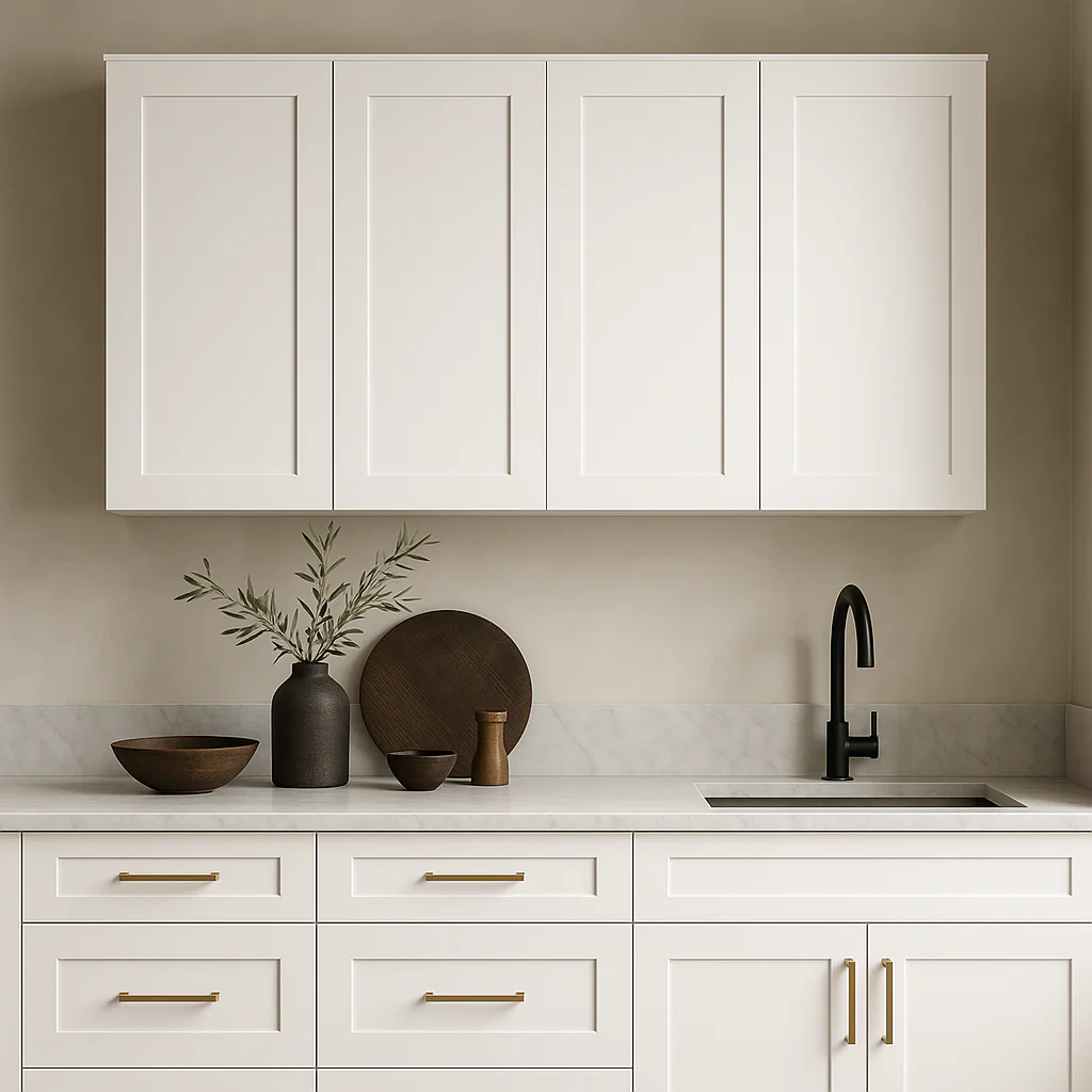 Hampton Bay Avondale Shaker Wall Kitchen Cabinet, 27 in. W x 12 in. D x 30 in. H, Alpine White - Image 2