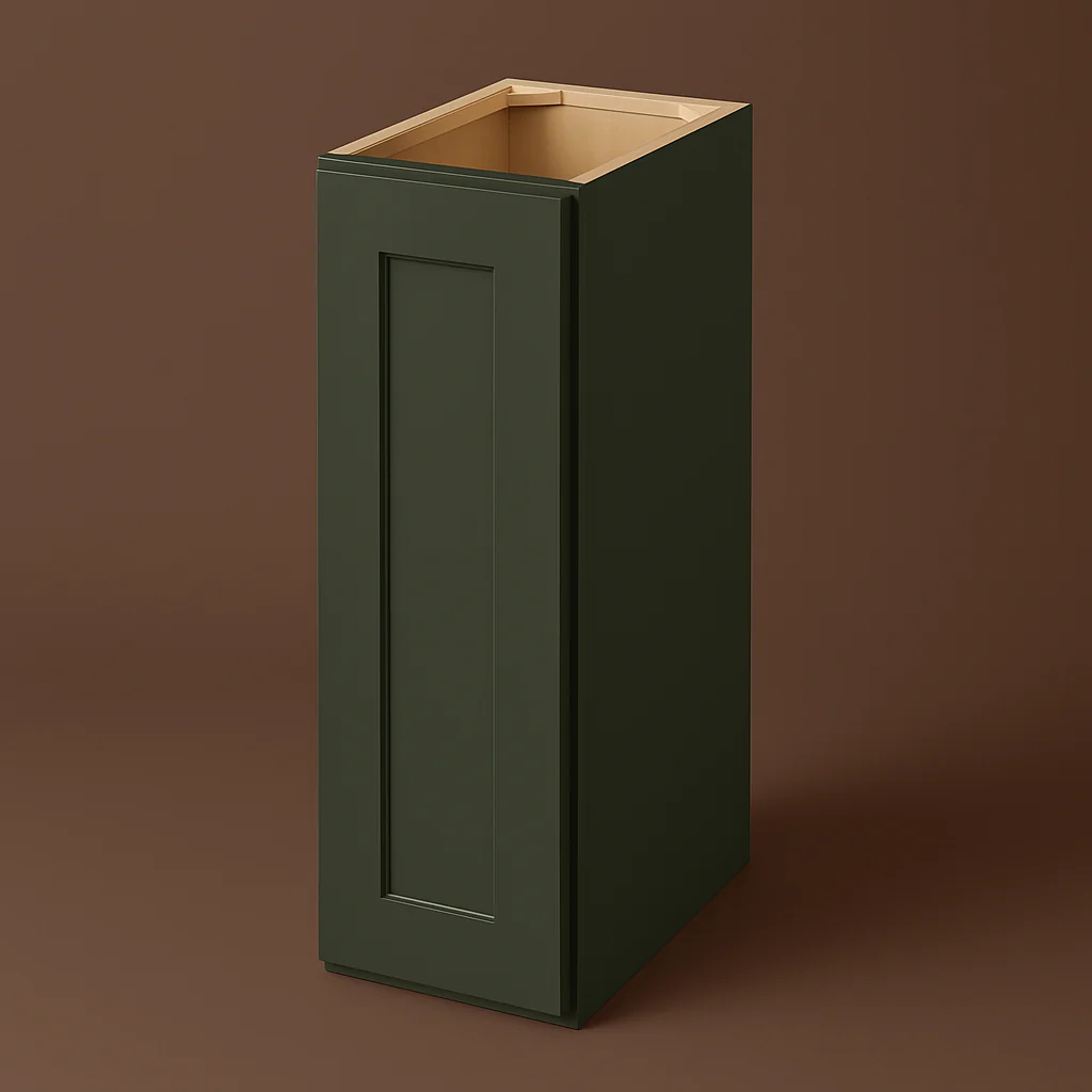 Hampton Bay Avondale Shaker Wall Kitchen Cabinet, 9 in. W x 12 in. D x 30 in. H, Fern Green