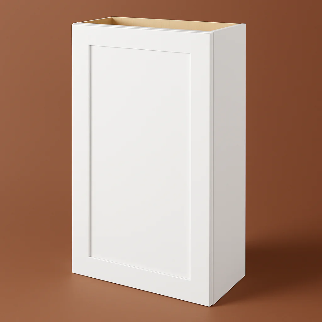Hampton Bay Avondale Shaker Wall Kitchen Cabinet, Alpine White, 24x12x42 in.