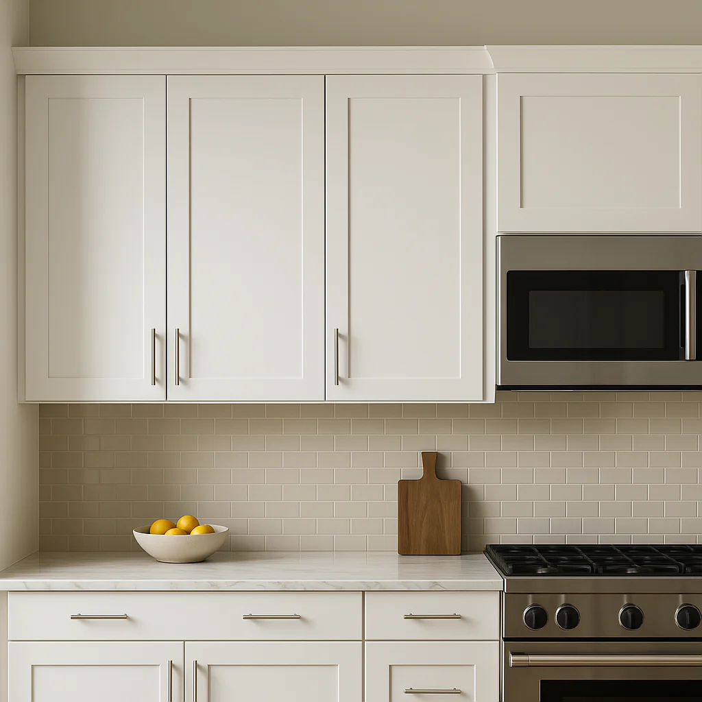 Hampton Bay Avondale Shaker Wall Kitchen Cabinet, Alpine White, 24x12x42 in. - Image 4