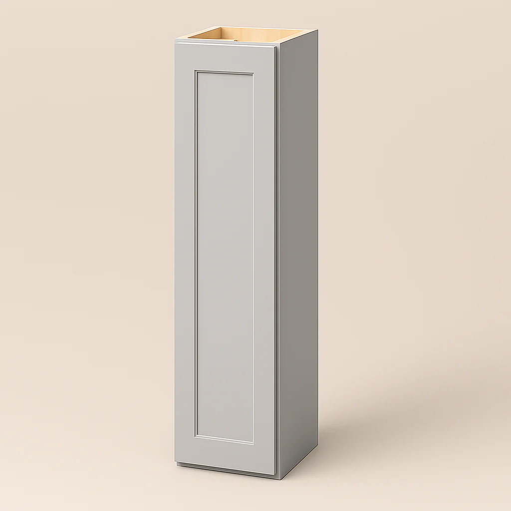 Hampton Bay Avondale Shaker Wall Kitchen Cabinet, Dove Gray, 12x12x42 in.