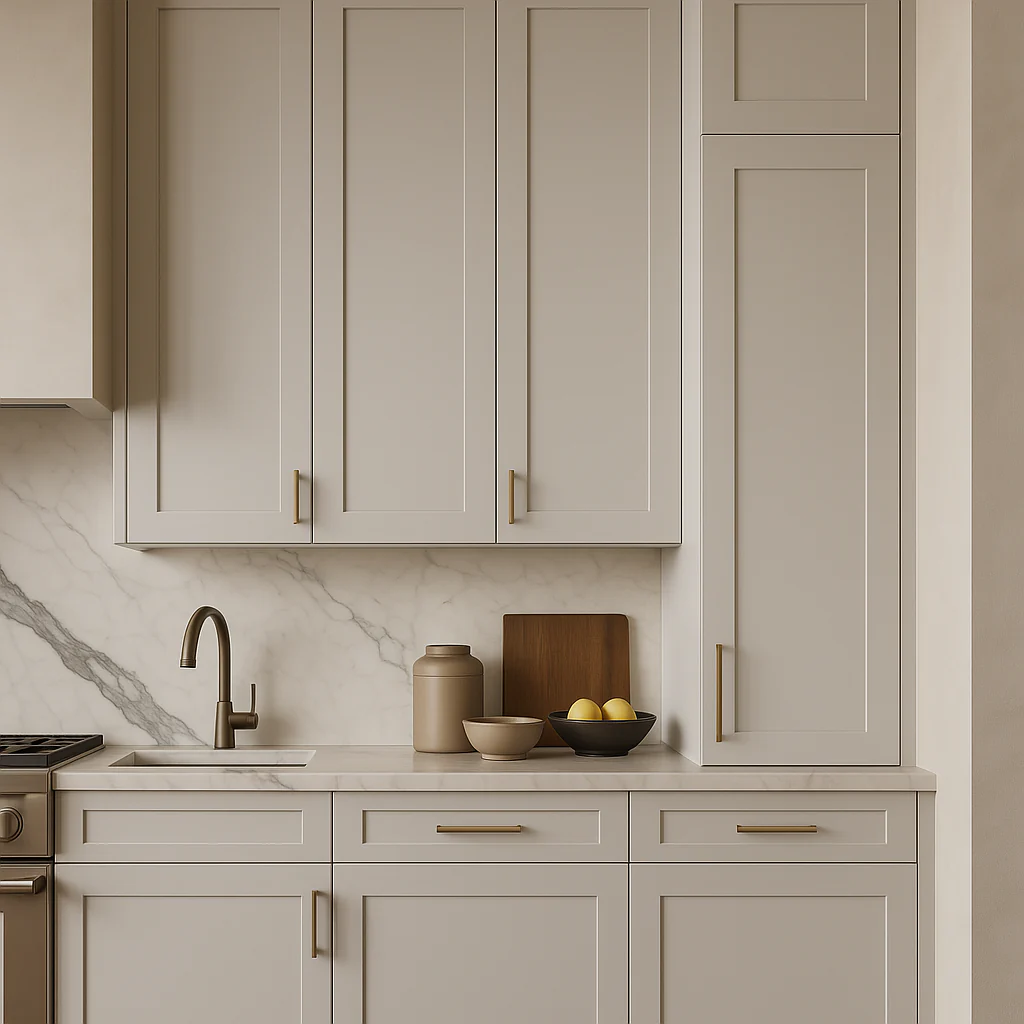 Hampton Bay Avondale Shaker Wall Kitchen Cabinet, Dove Gray, 12x12x42 in. - Image 3
