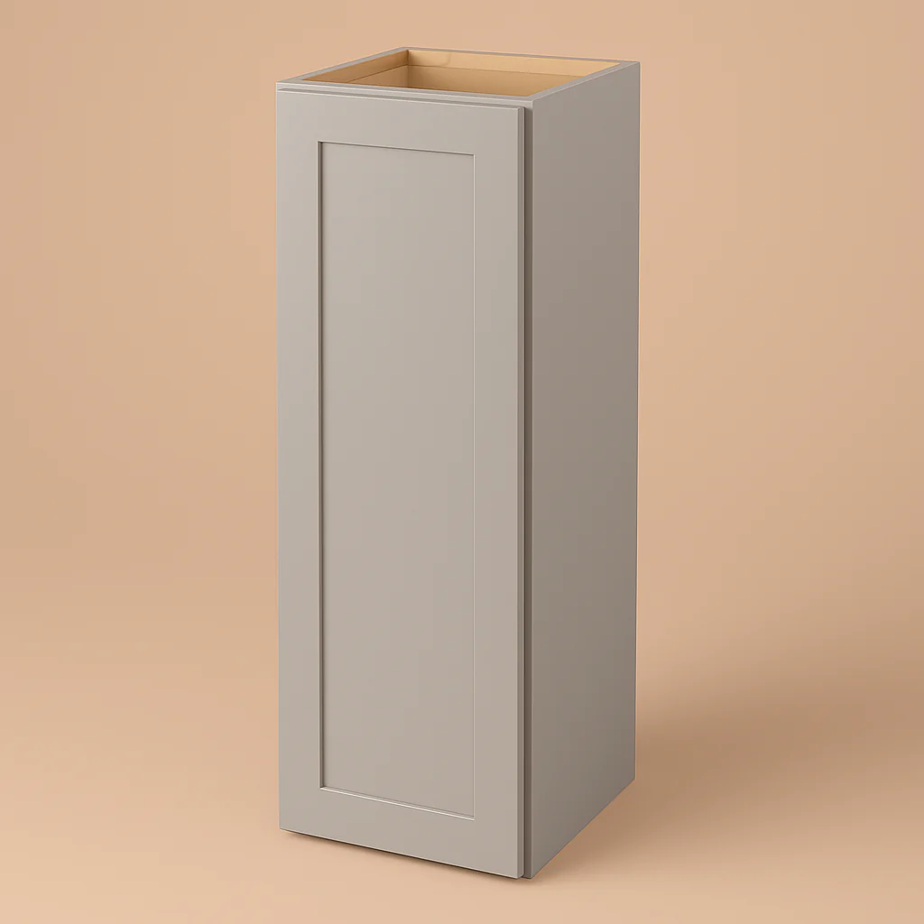 Hampton Bay Avondale Shaker Wall Kitchen Cabinet, Dove Gray, 15x12x42 in.