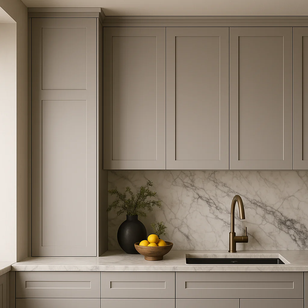 Hampton Bay Avondale Shaker Wall Kitchen Cabinet, Dove Gray, 18x12x42 in. - Image 3