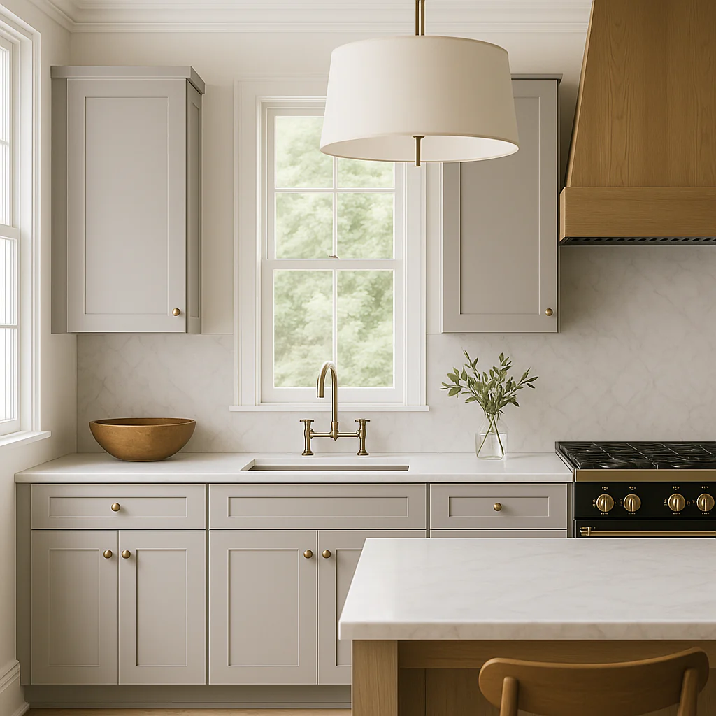 Hampton Bay Avondale Shaker Wall Kitchen Cabinet, Dove Gray, 18x12x42 in. - Image 4