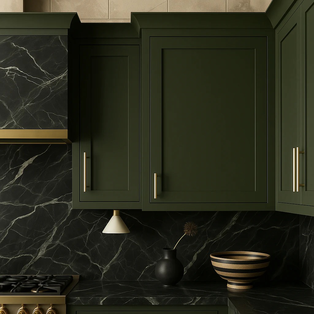 Hampton Bay Avondale Shaker Wall Kitchen Cabinet, Fern Green, 21x12x36 in. - Image 3
