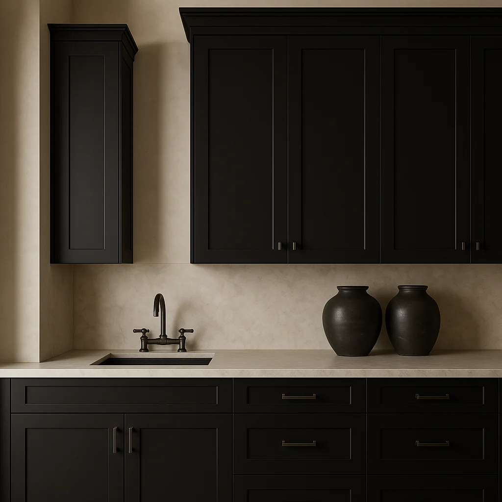 Hampton Bay Avondale Shaker Wall Kitchen Cabinet in Raven Black - 12x12x36 - Image 3