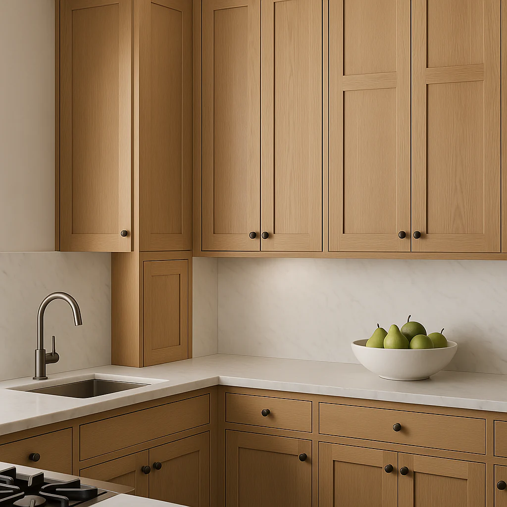 Hampton Bay Avondale Shaker Wall Kitchen Cabinet in White Oak - 12x12x36 - Image 2