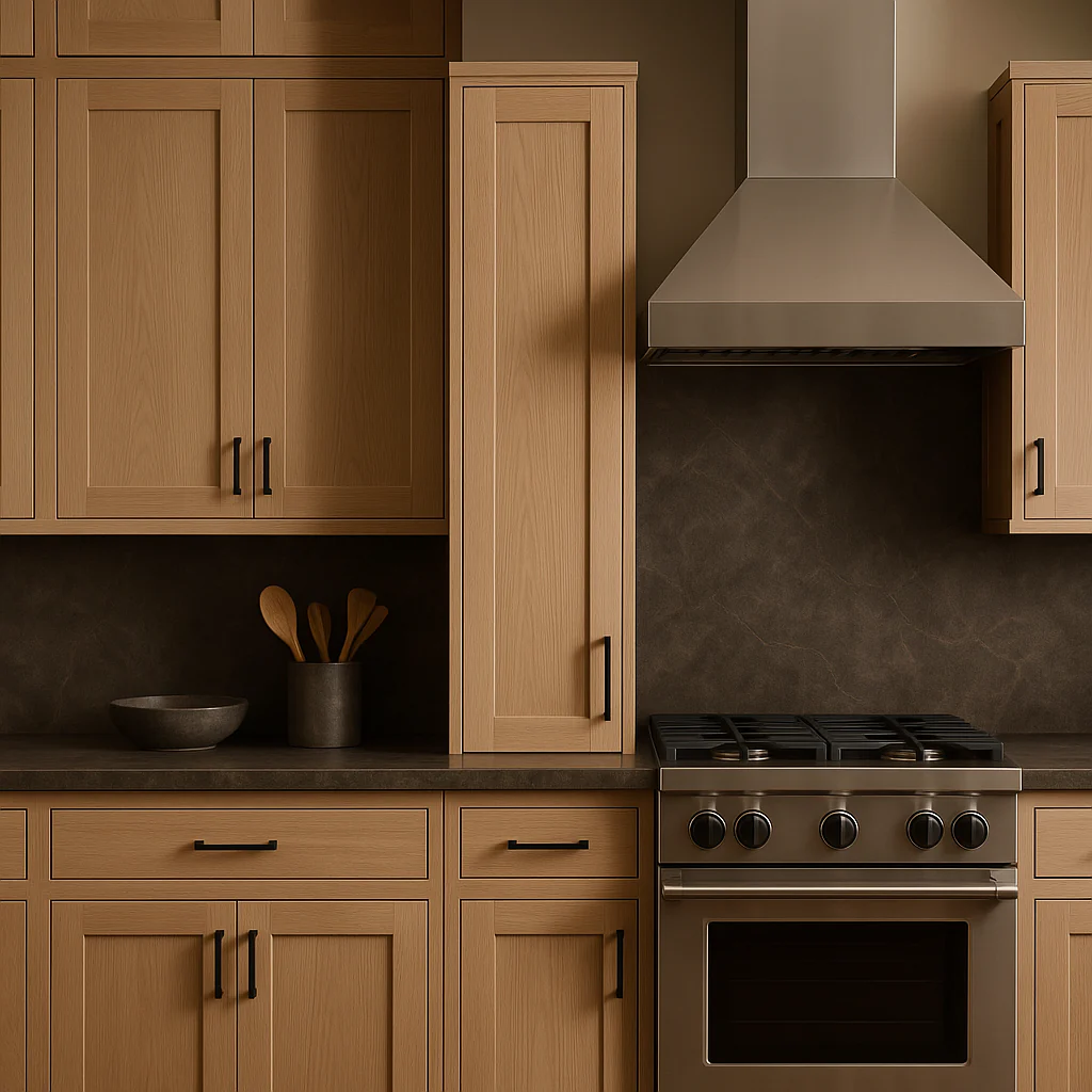 Hampton Bay Avondale Shaker Wall Kitchen Cabinet in White Oak - 12x12x42 - Image 2