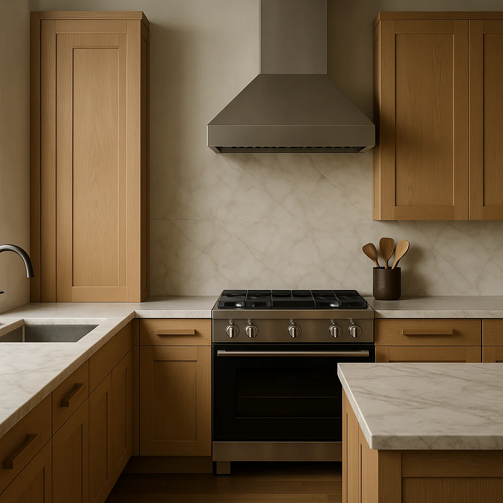 Hampton Bay Avondale Shaker Wall Kitchen Cabinet in White Oak - 12x12x42 - Image 3