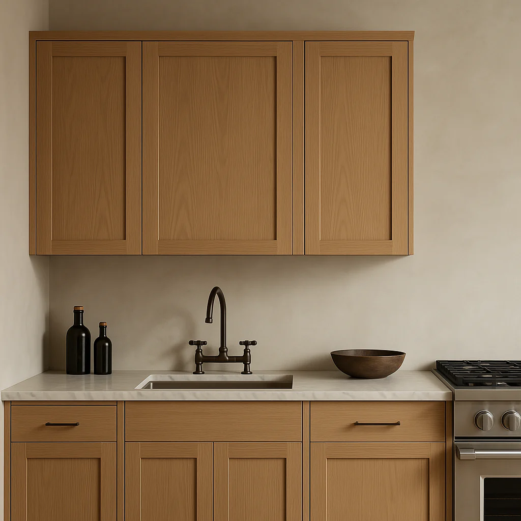 Hampton Bay Avondale Shaker Wall Kitchen Cabinet in White Oak - 21x12x36 - Image 2