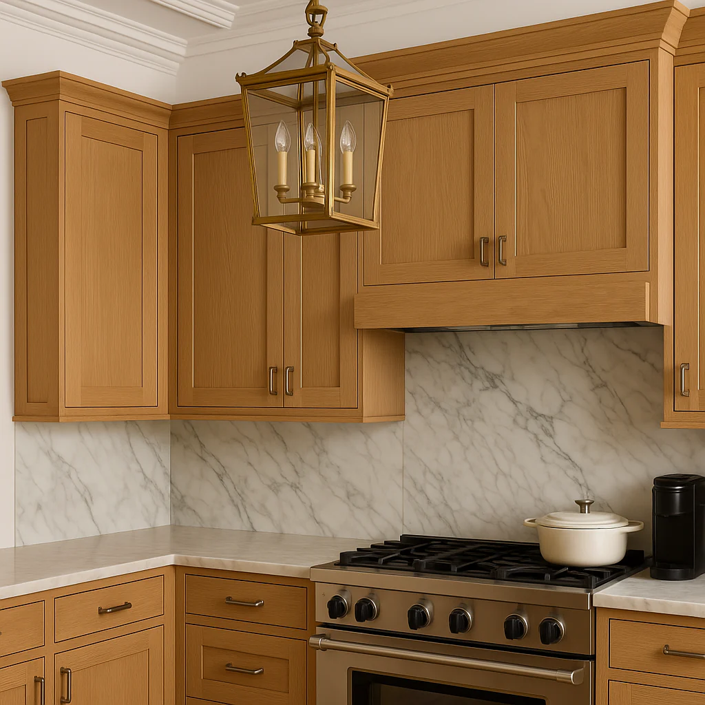 Hampton Bay Avondale Shaker Wall Kitchen Cabinet in White Oak - 21x12x36 - Image 3