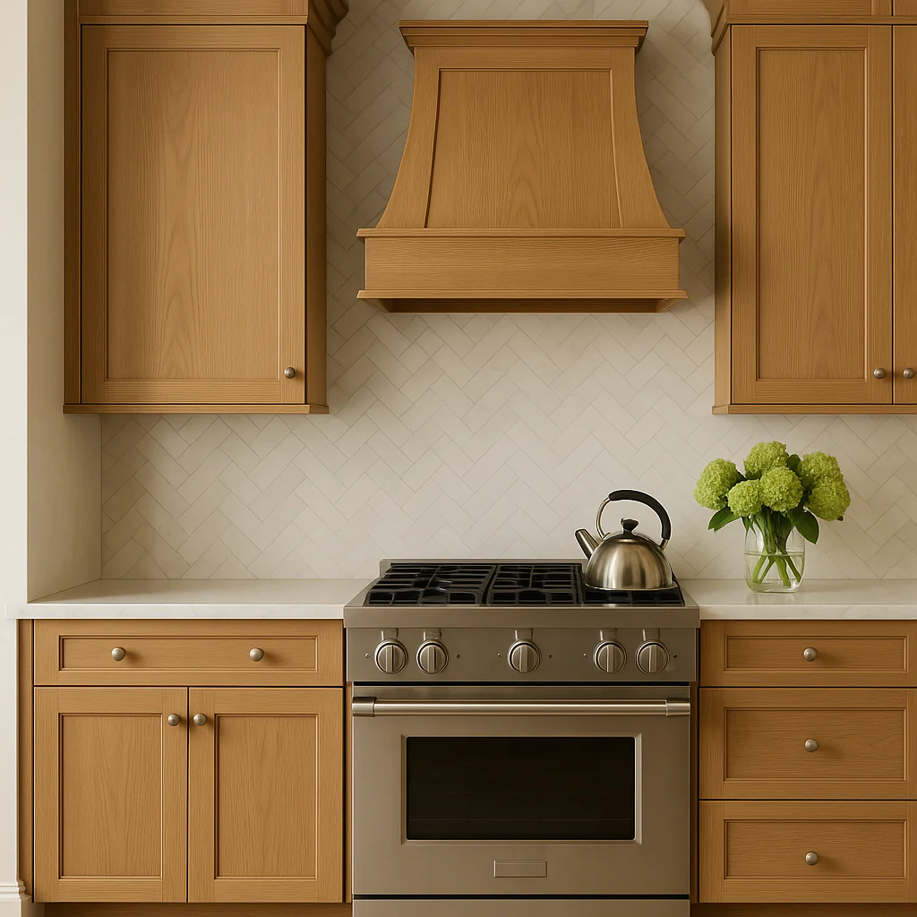 Hampton Bay Avondale Shaker Wall Kitchen Cabinet in White Oak - 21x12x36 - Image 4