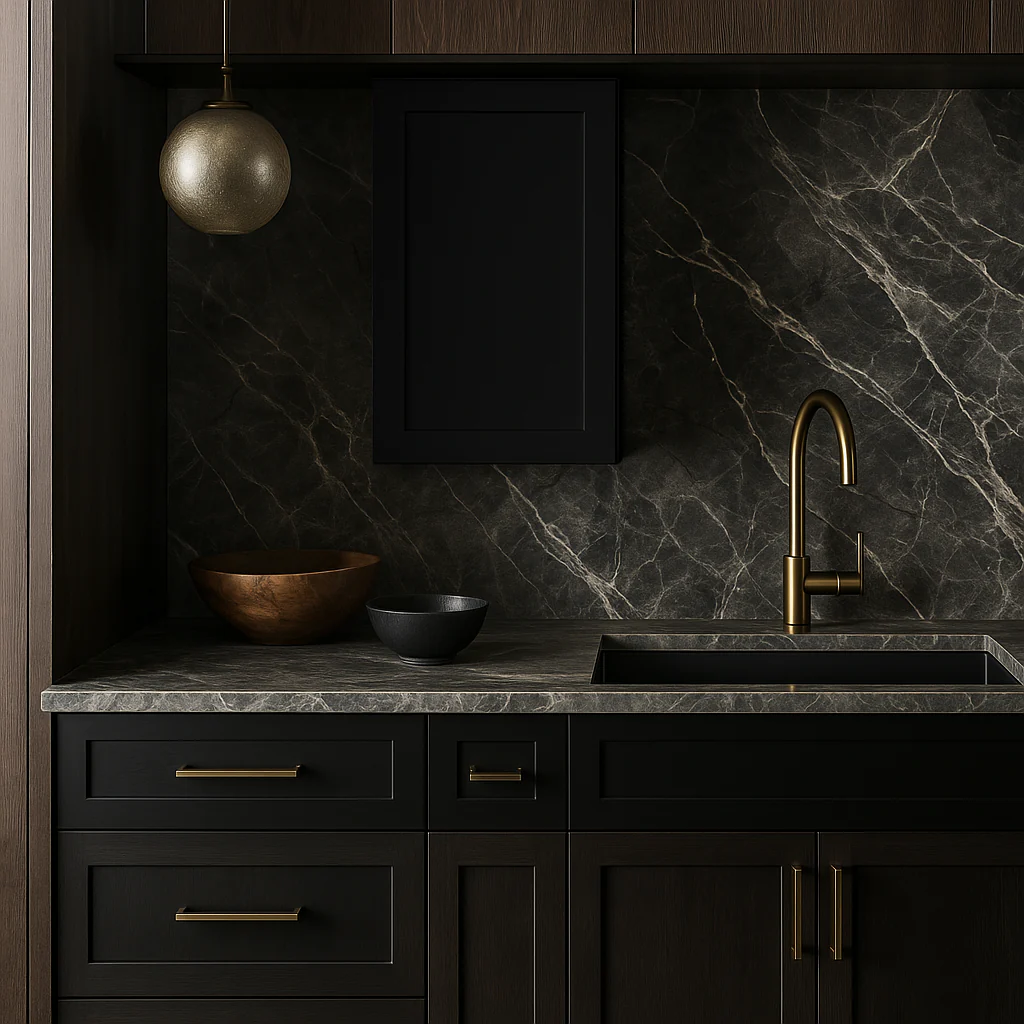 Hampton Bay Avondale Shaker Wall Kitchen Cabinet, Raven Black, 21x12x36 inches - Image 2