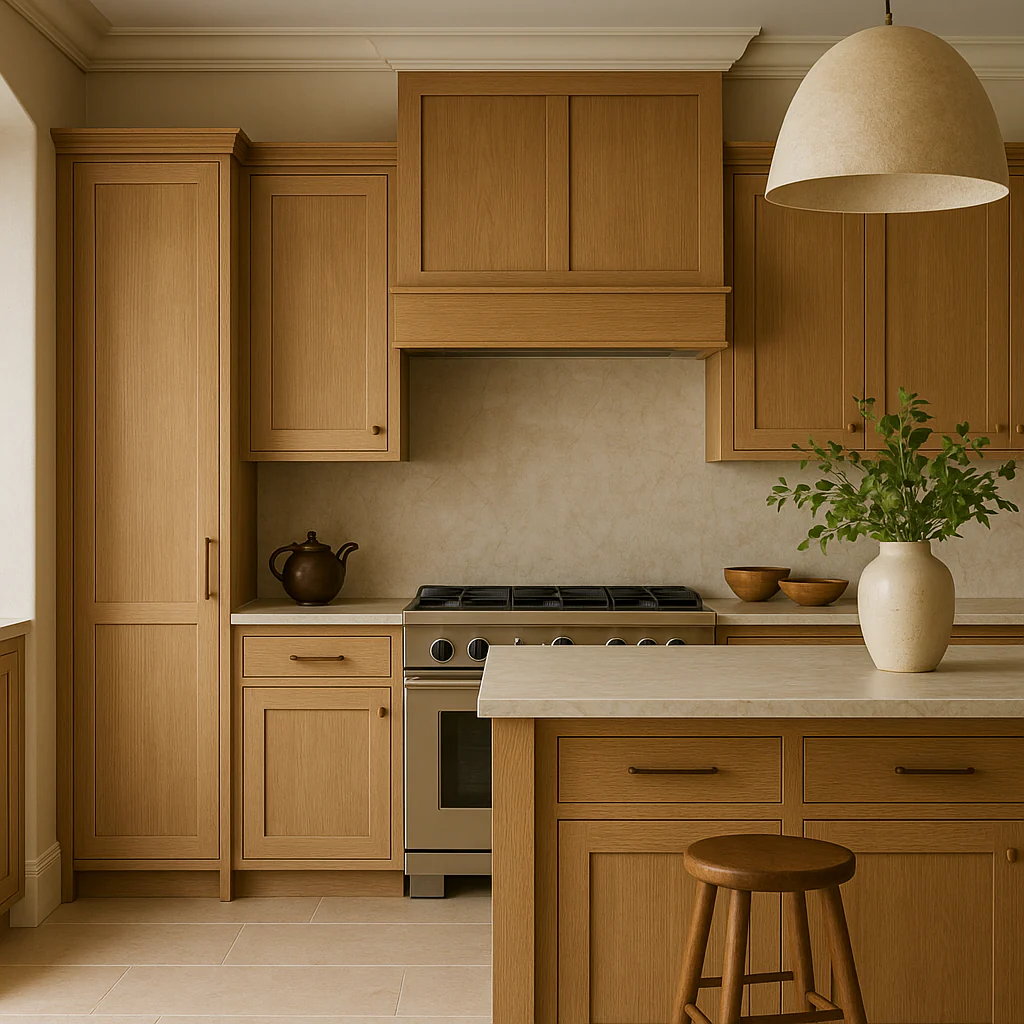Hampton Bay Avondale Shaker Wall Kitchen Cabinet, White Oak, 18x12x42 - Image 3