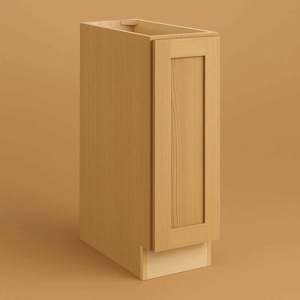 Hampton Bay Avondale White Oak Shaker Base Kitchen Cabinet - 9 in. W x 24 in. D x 34.5 in. H