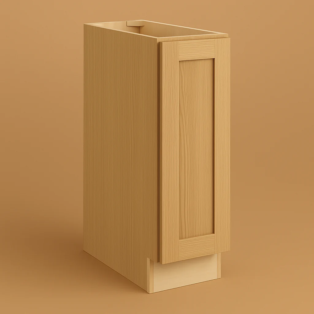 Hampton Bay Avondale White Oak Shaker Base Kitchen Cabinet - 9 in. W x 24 in. D x 34.5 in. H