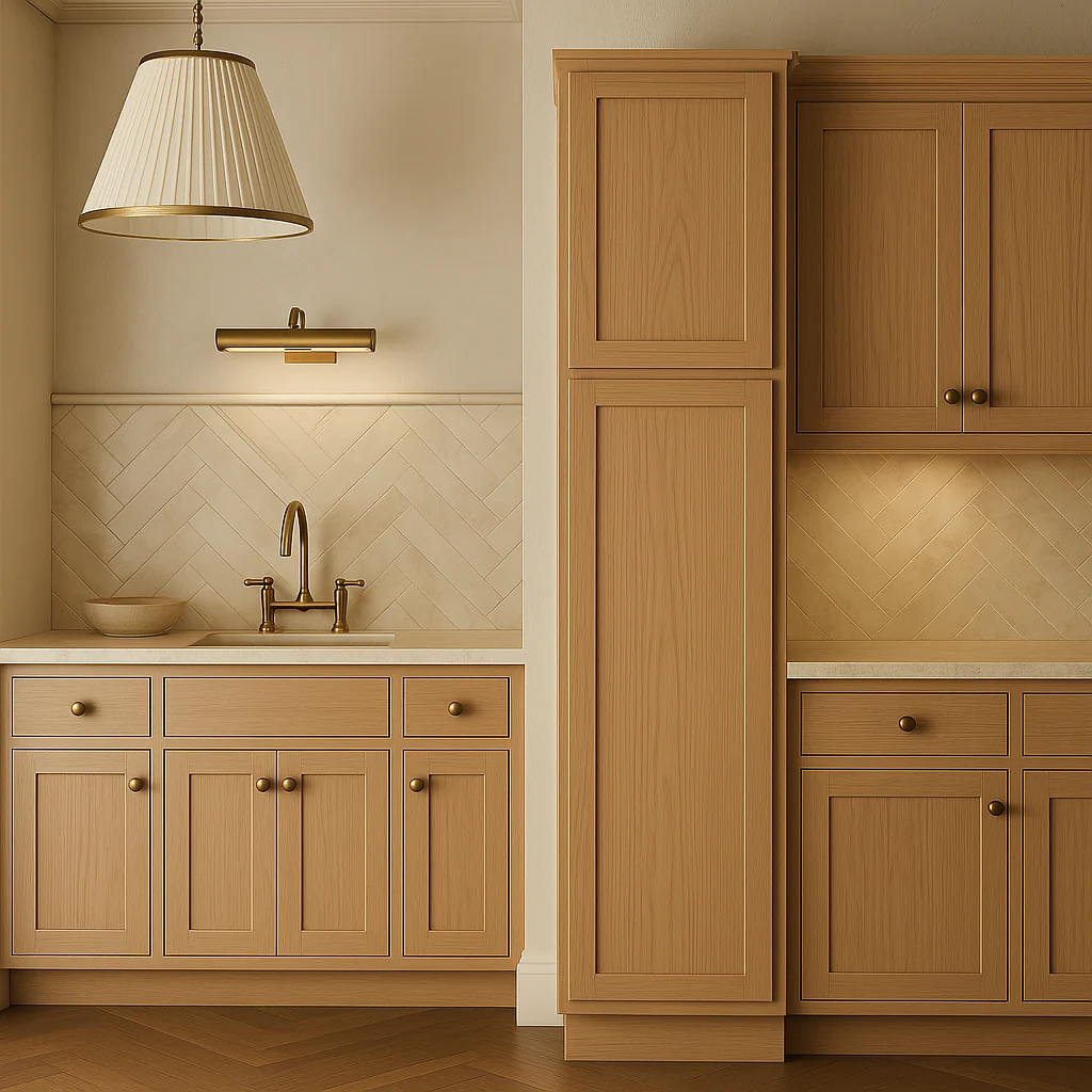Hampton Bay Avondale White Oak Shaker Pantry Cabinet, 18x24x84 in. - Image 4