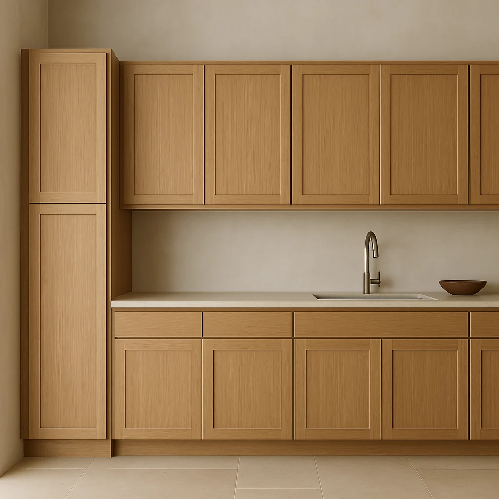 Hampton Bay Avondale White Oak Shaker Pantry Cabinet, 18x24x90 - Image 3