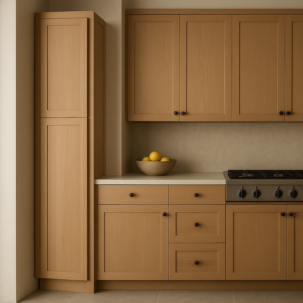 Hampton Bay Avondale White Oak Shaker Pantry Cabinet, 18x24x90 - Image 4