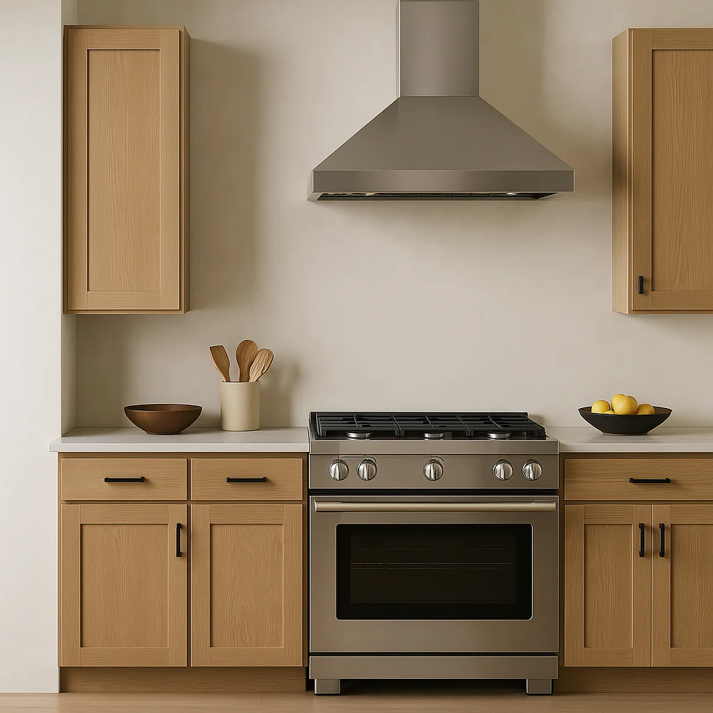Hampton Bay Avondale White Oak Shaker Wall Kitchen Cabinet, 15x12x42 in. - Image 2