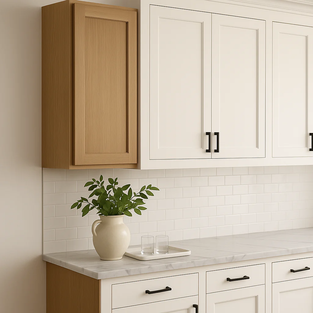 Hampton Bay Avondale White Oak Shaker Wall Kitchen Cabinet, 15x12x42 in. - Image 3