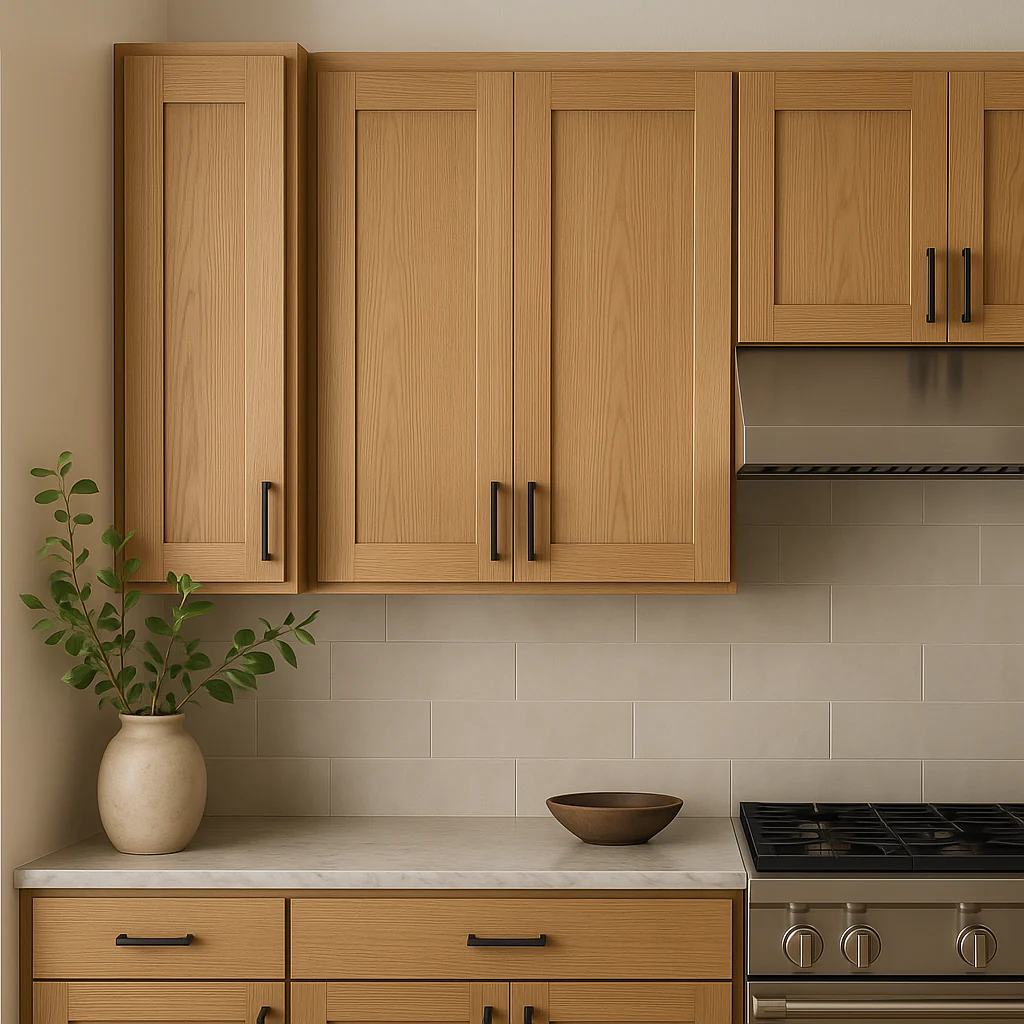 Hampton Bay Avondale White Oak Shaker Wall Kitchen Cabinet, 9x12x30 Inches - Image 3