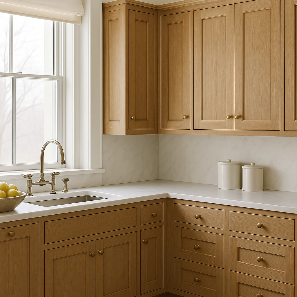 Hampton Bay Avondale White Oak Shaker Wall Kitchen Cabinet, 9x12x30 Inches - Image 4
