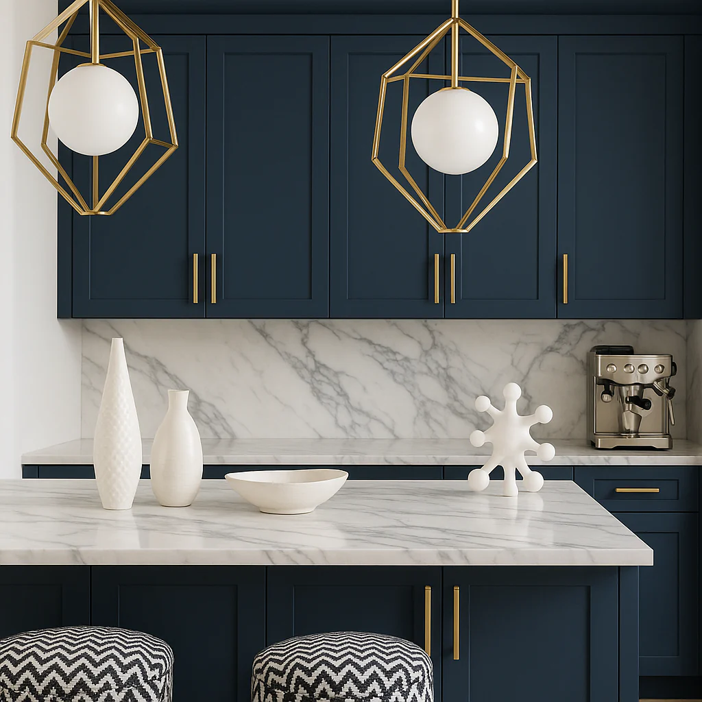 Hampton Bay Ink Blue Shaker Wall Kitchen Cabinet - 36 in. W x 12 in. D x 36 in. H - Image 3