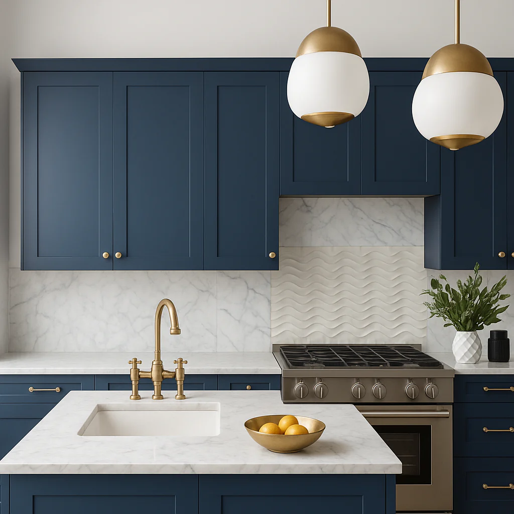 Hampton Bay Ink Blue Shaker Wall Kitchen Cabinet - 36 in. W x 12 in. D x 36 in. H - Image 4