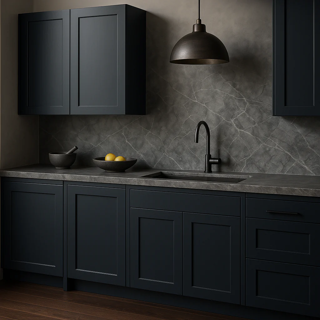 Hampton Bay Ink Blue Shaker Wall Kitchen Cabinet - Ready to Assemble - Image 3