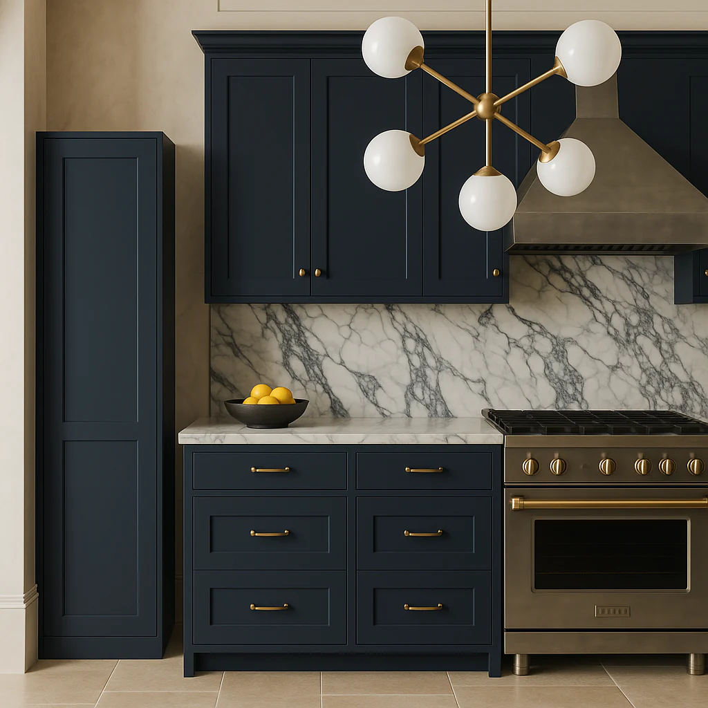 Hampton Bay Ink Blue Shaker Wall Kitchen Cabinet - Ready to Assemble - Image 4