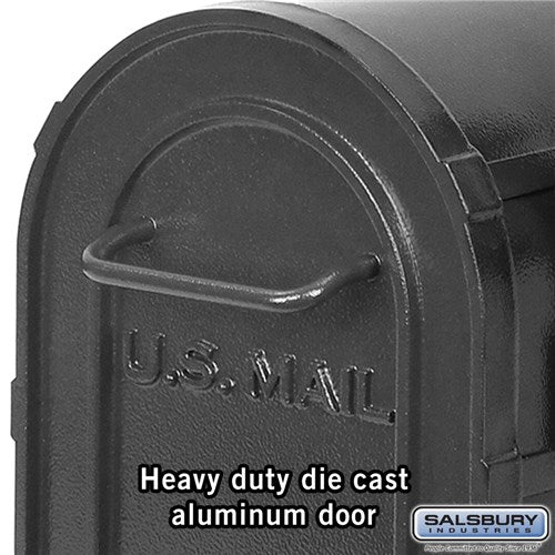 Heavy Duty Rural Mailbox - Black - Image 3