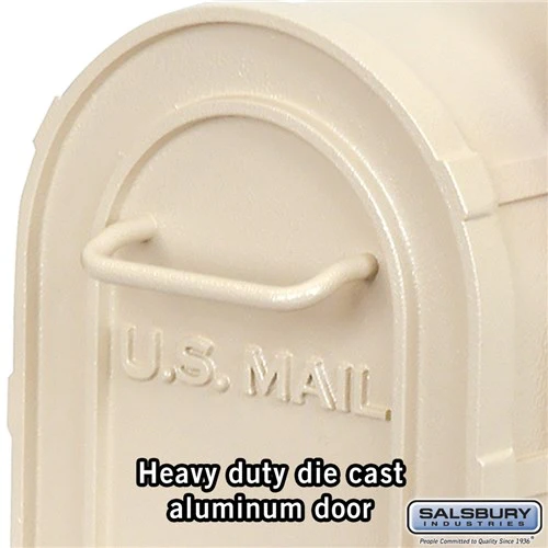 Heavy Duty Rural Mailbox in Sandstone - Image 3